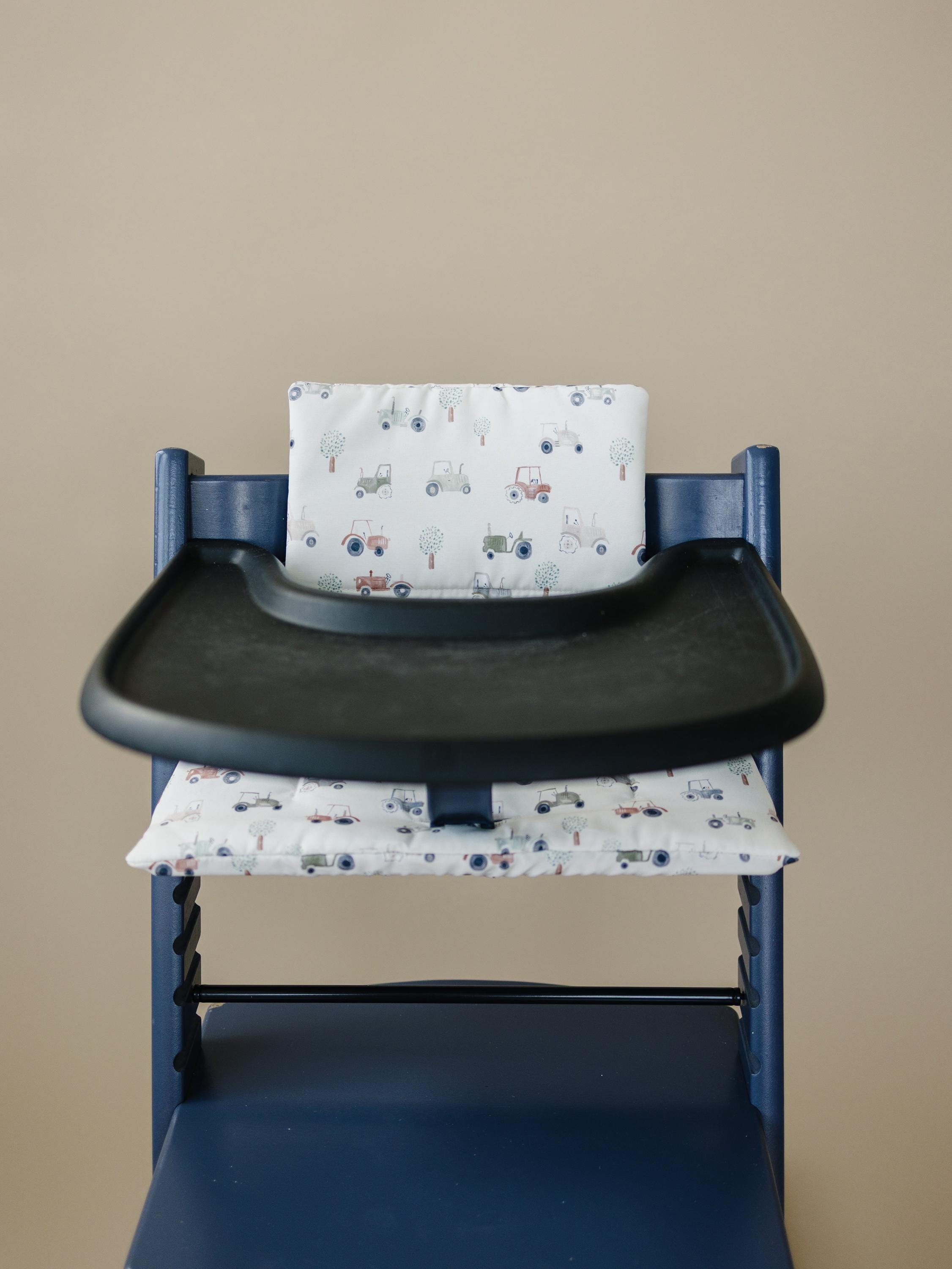Tiny Tractors Cushion for the Stokke Tripp Trapp Highchair - Wipeable Cover - Baby Highchair Accessories - P's One-Stop Shop 
