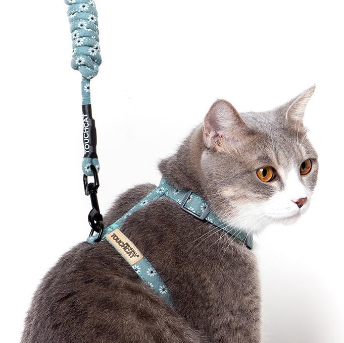 Touchcat 'Radi-Claw' Durable Cable Cat Harness and Leash Combo - P's One-Stop Shop 