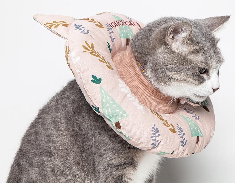 Touchcat ® 'Ringlet' Licking and Scratching Adjustable Pillow Cat Neck Protector - P's One-Stop Shop 