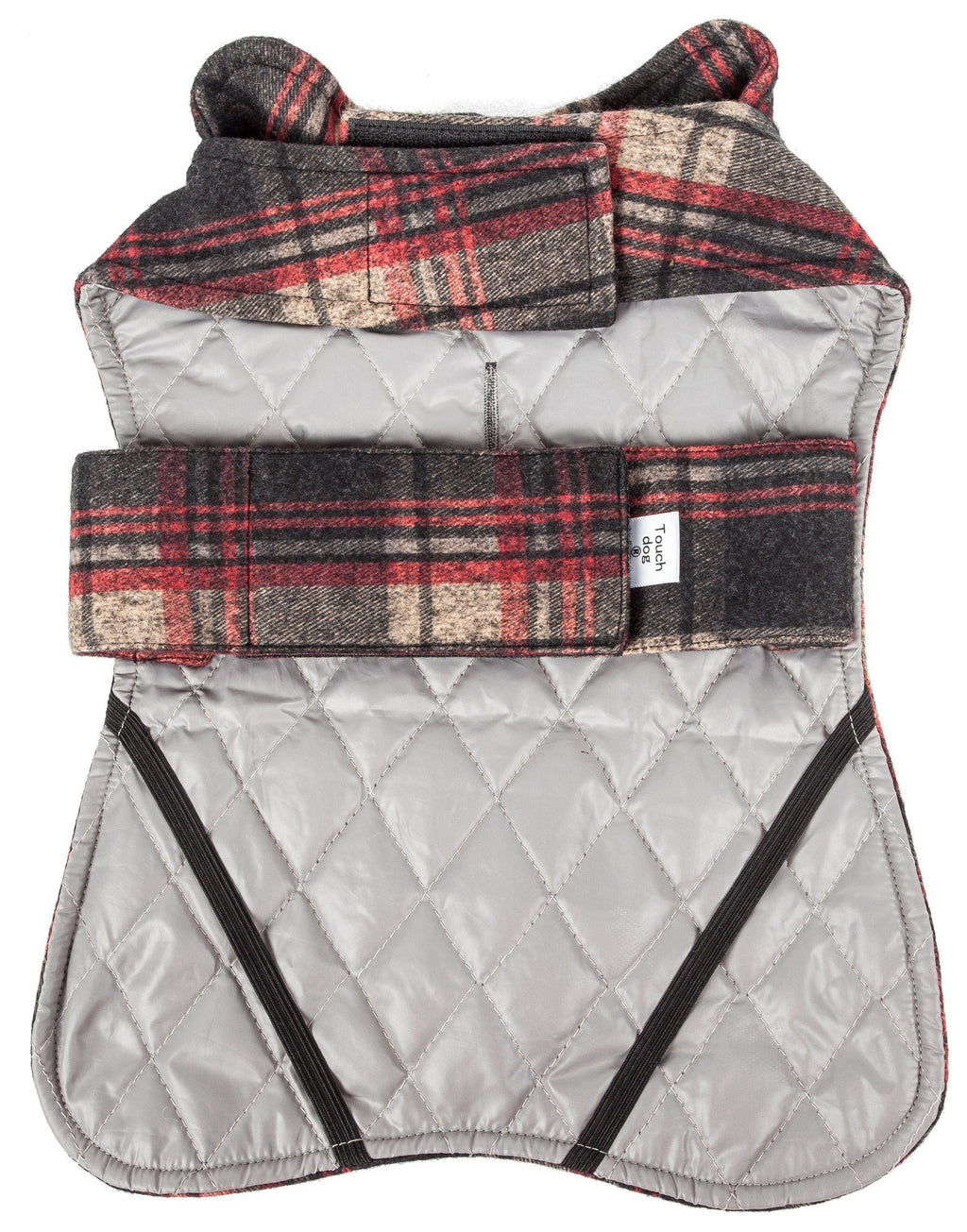 Touchdog ® 2-In-1 Tartan Plaid Dog Jacket and Matching Reversible Dog Mat - P's One-Stop Shop 