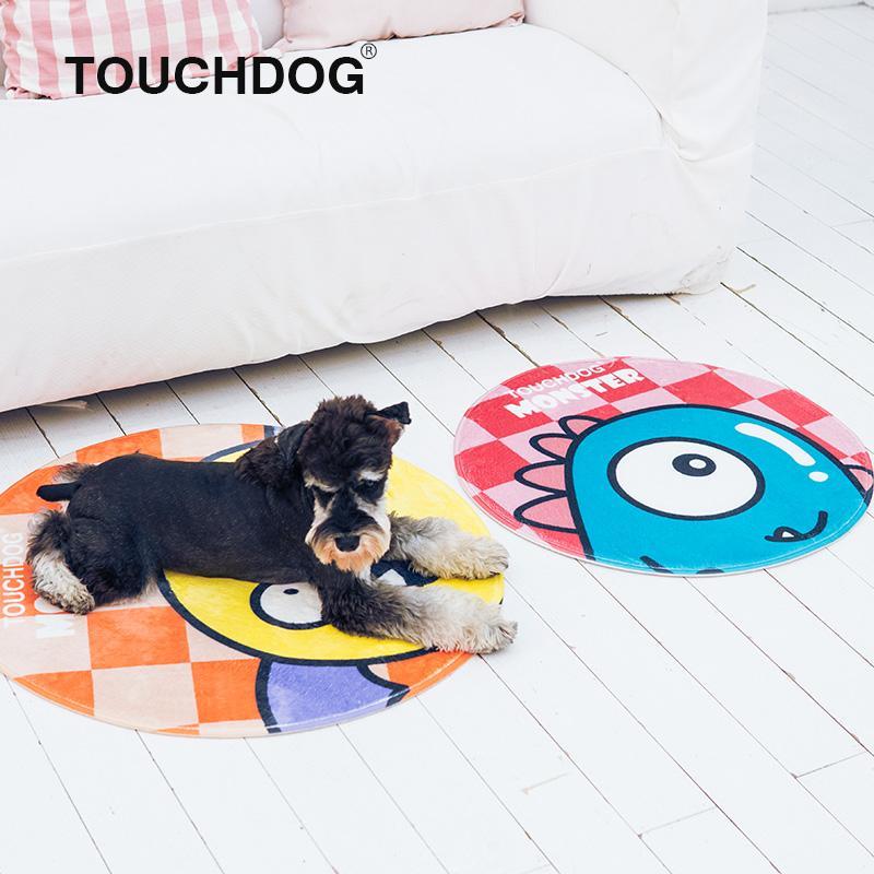 Touchdog Cartoon Flying Critter Monster Rounded Cat and Dog Mat - P's One-Stop Shop 
