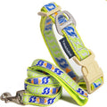 Touchdog 'Chain Printed' Tough Stitched Embroidered Collar and Leash - P's One-Stop Shop 