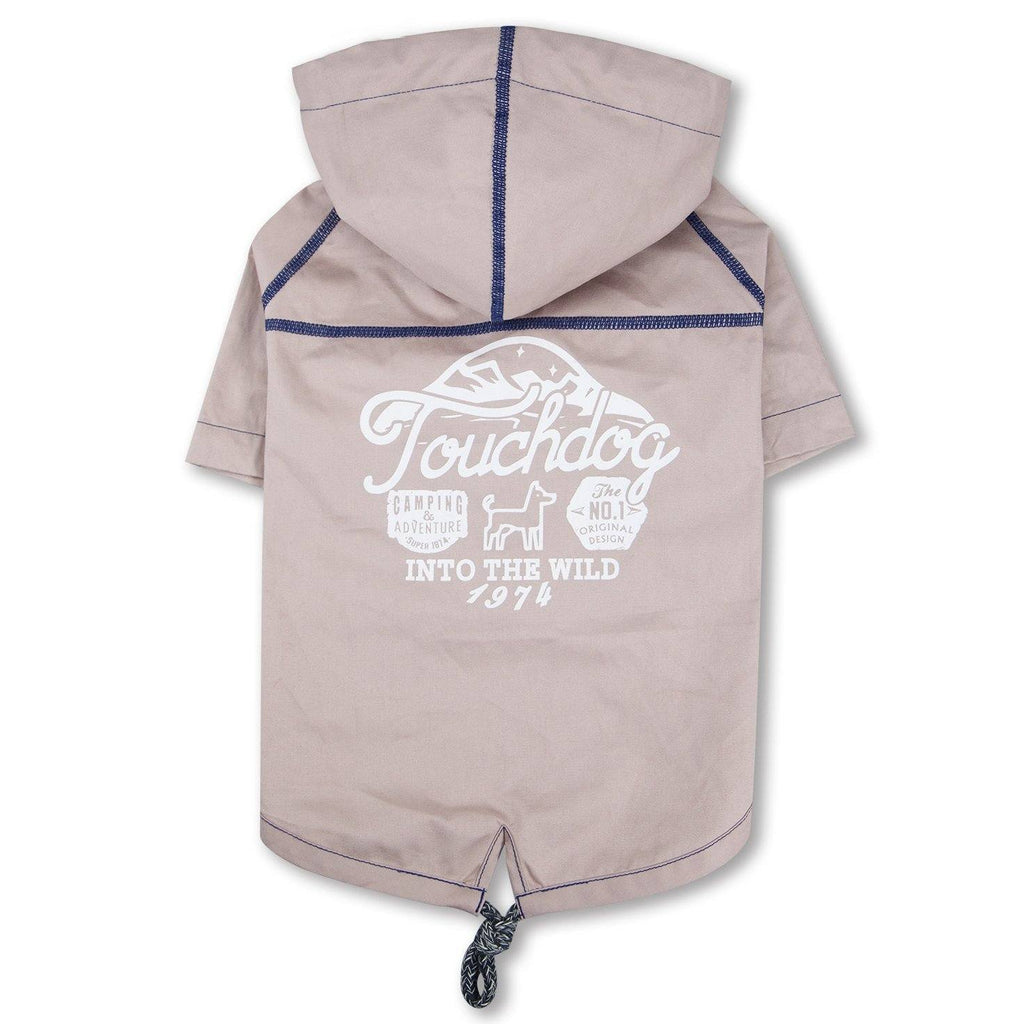 Touchdog 'Cloudburst' Reversible Fashion Waterproof Dog Raincoat - P's One-Stop Shop 
