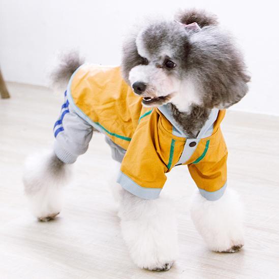 Touchdog 'Cloudburst' Reversible Fashion Waterproof Dog Raincoat - P's One-Stop Shop 