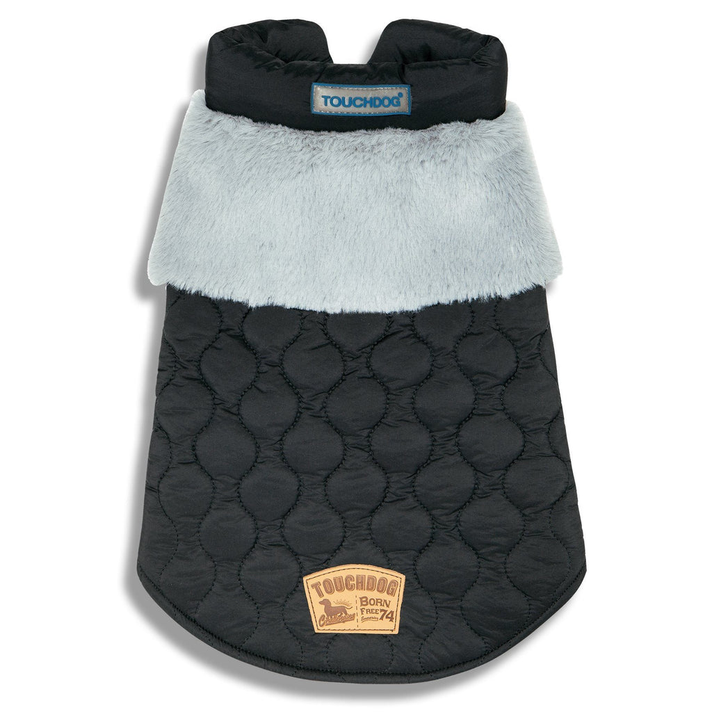 Touchdog 'Furrost-Bite' Fur and Fleece Designer Fashion Dog Jacket - P's One-Stop Shop 