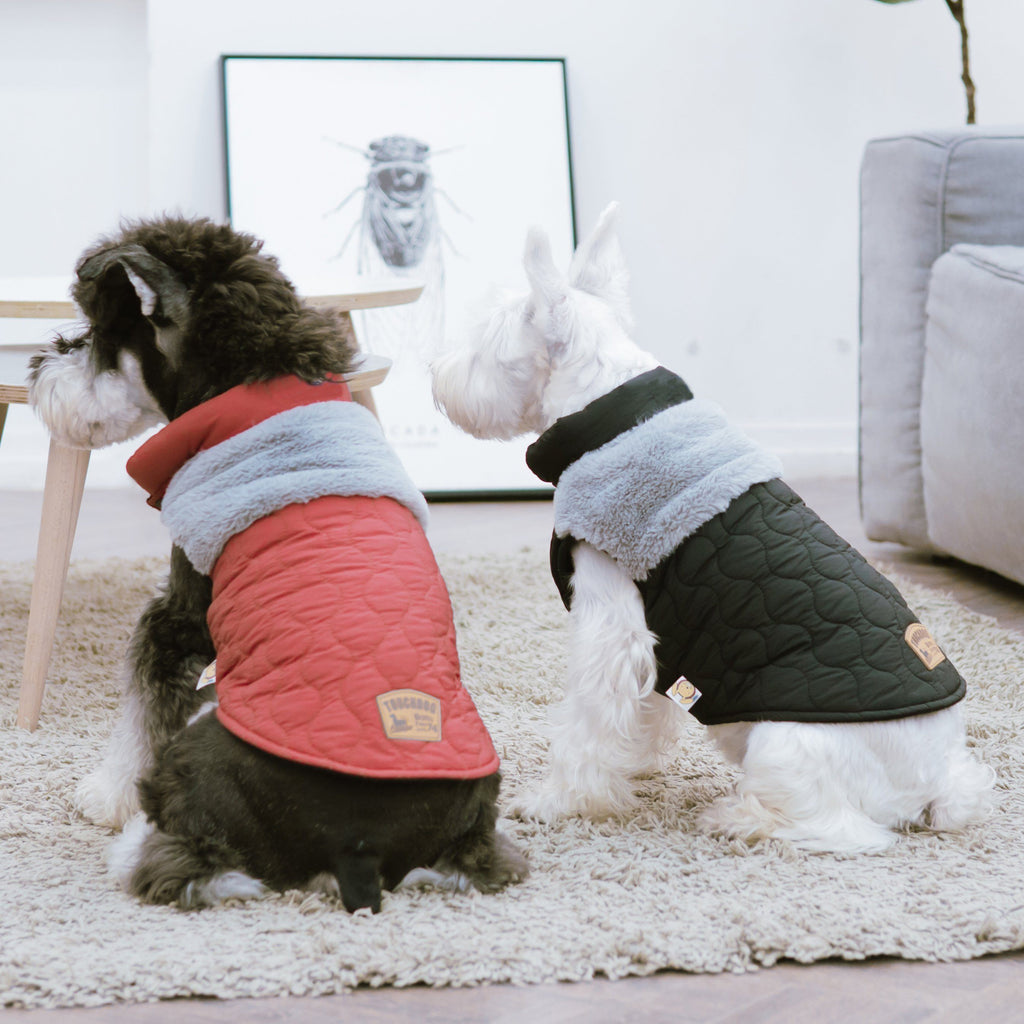 Touchdog 'Furrost-Bite' Fur and Fleece Designer Fashion Dog Jacket - P's One-Stop Shop 
