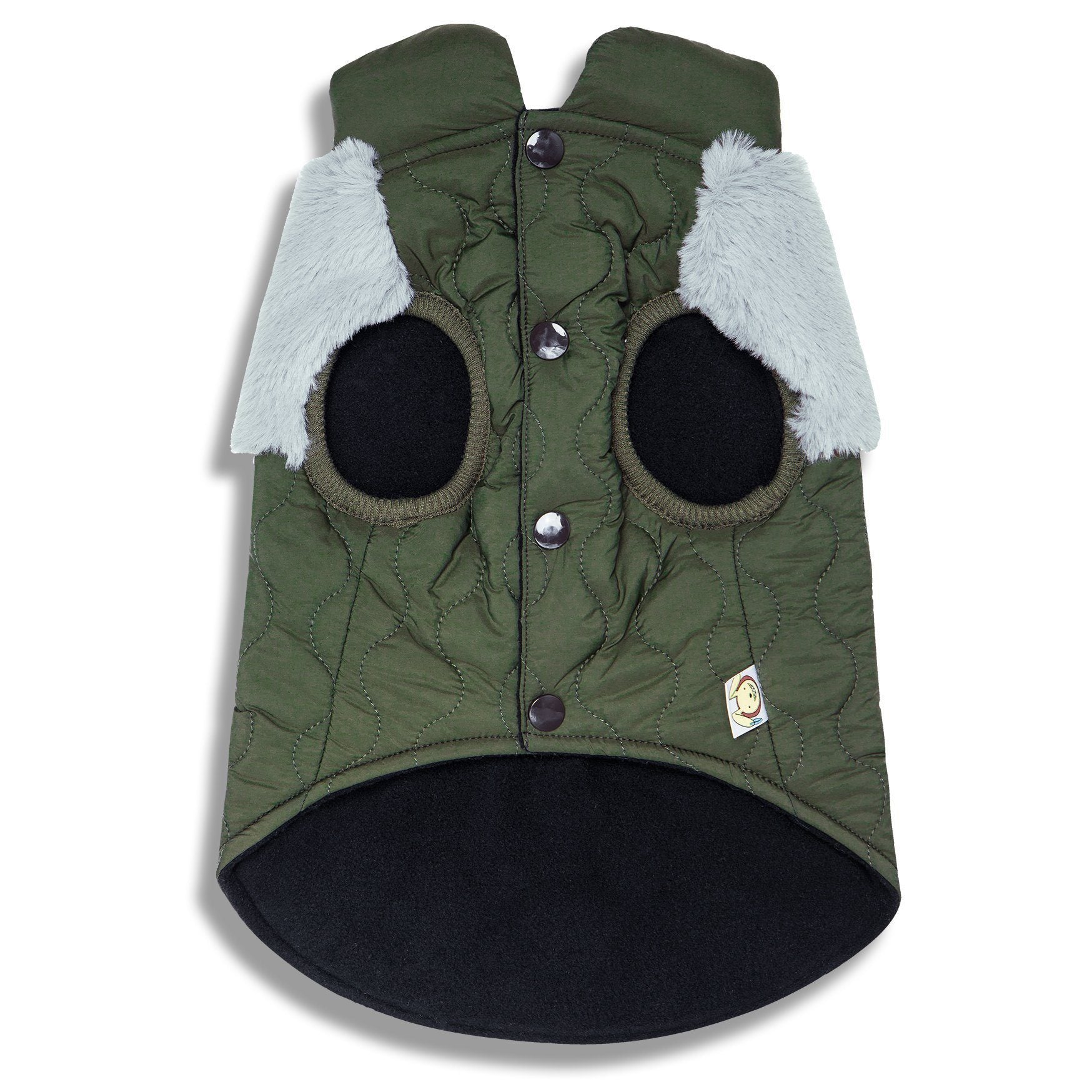 Touchdog 'Furrost-Bite' Fur and Fleece Designer Fashion Dog Jacket - P's One-Stop Shop 