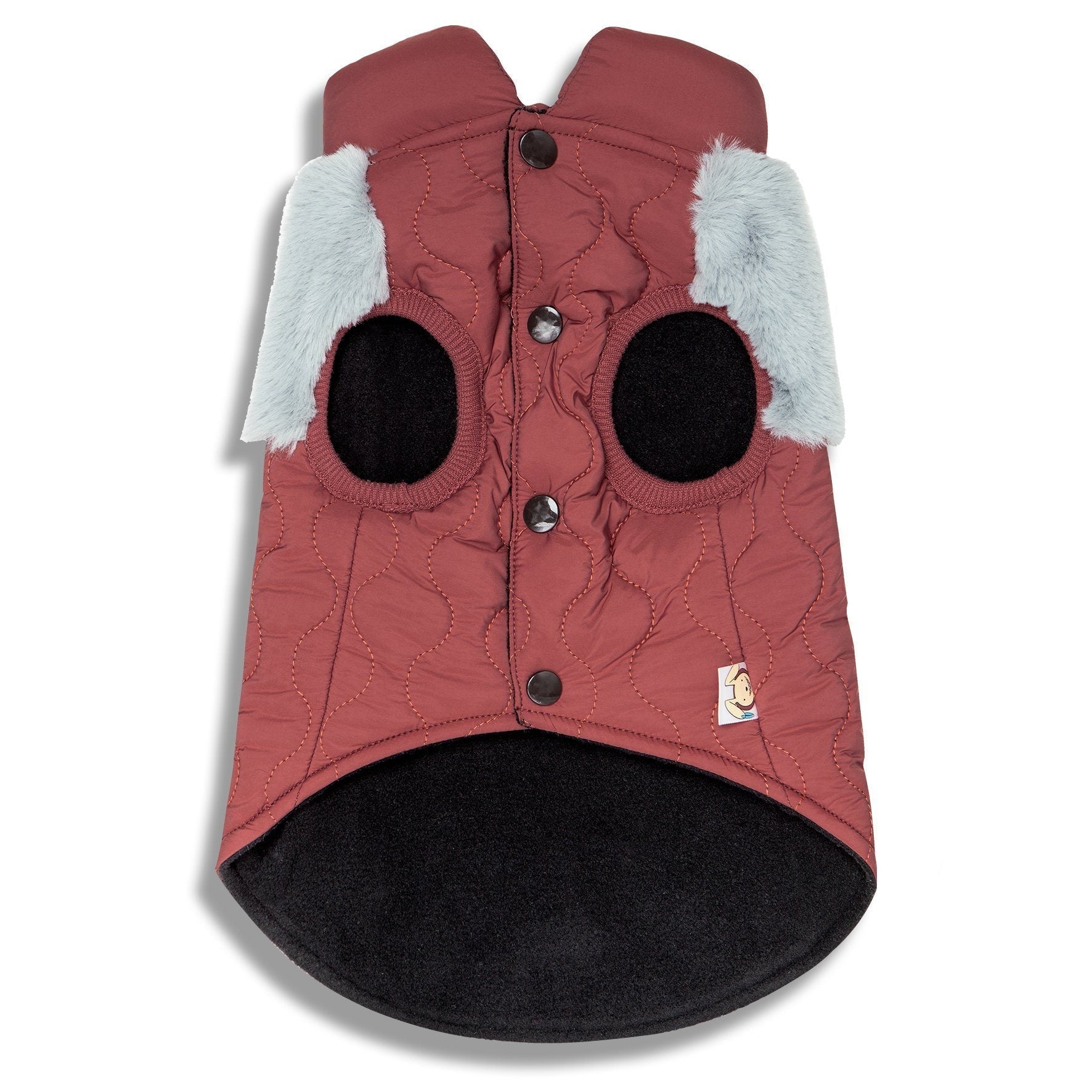Touchdog 'Furrost-Bite' Fur and Fleece Designer Fashion Dog Jacket - P's One-Stop Shop 