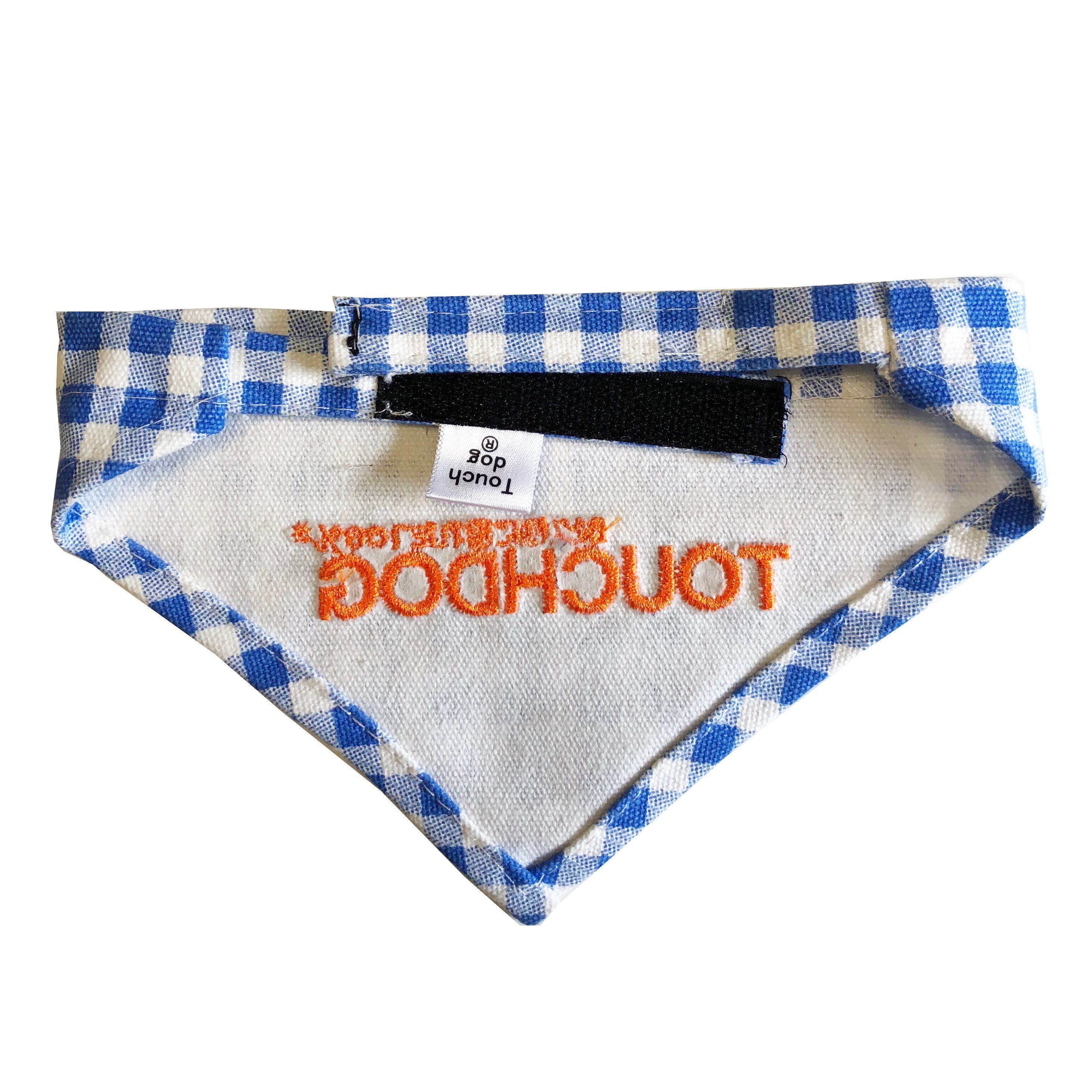 Touchdog Plaid Patterned Hook-and-Loop Fashion Dog Bandana - P's One-Stop Shop 