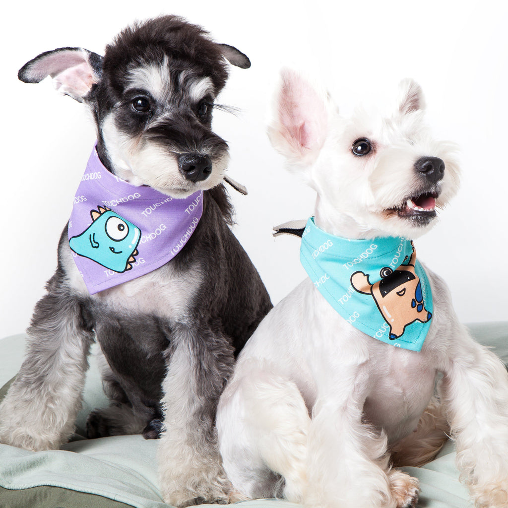 Touchdog Polka-dot Patterned Hook-and-Loop Fashion Dog Bandana - P's One-Stop Shop 