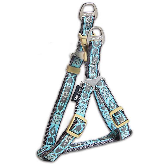 Touchdog 'Shape Patterned' Tough Stitched Dog Harness and Leash - P's One-Stop Shop 
