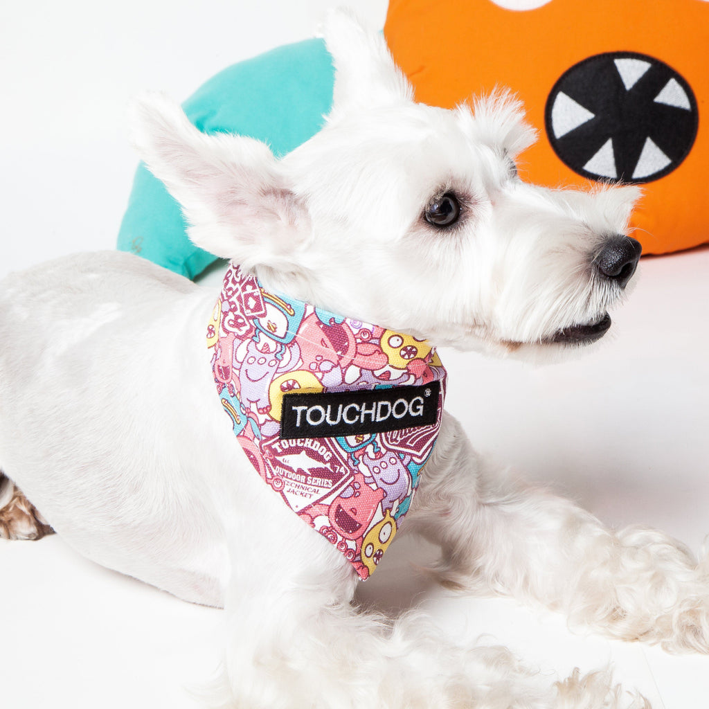 Touchdog Star Patterned Hook-and-Loop Fashion Dog Bandana - P's One-Stop Shop 