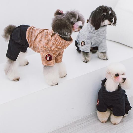 Touchdog Vogue Neck-Wrap Full Body Fashion Dog Sweater Outfit - P's One-Stop Shop 