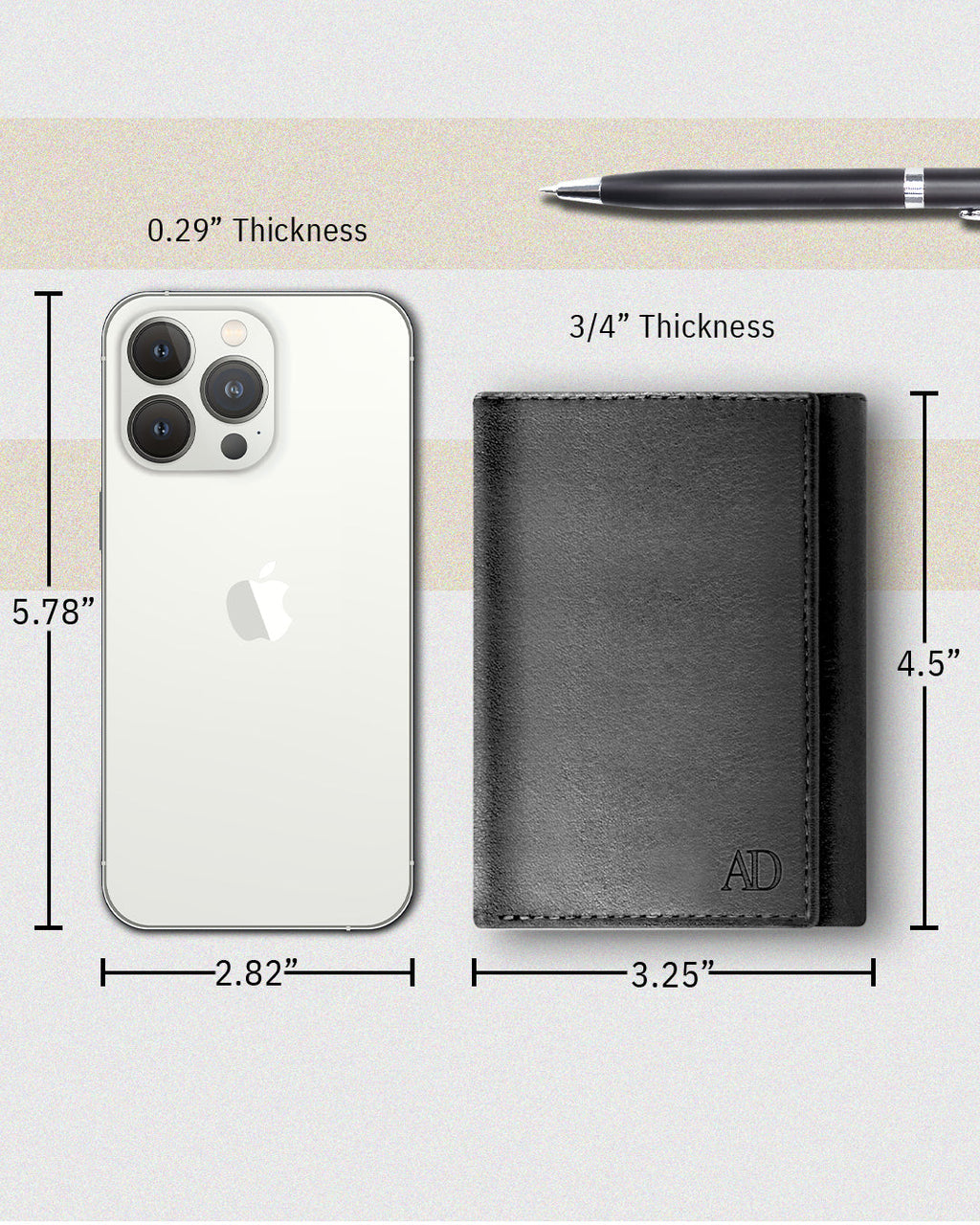 Trifold Wallet With ID Window - P's One-Stop Shop 