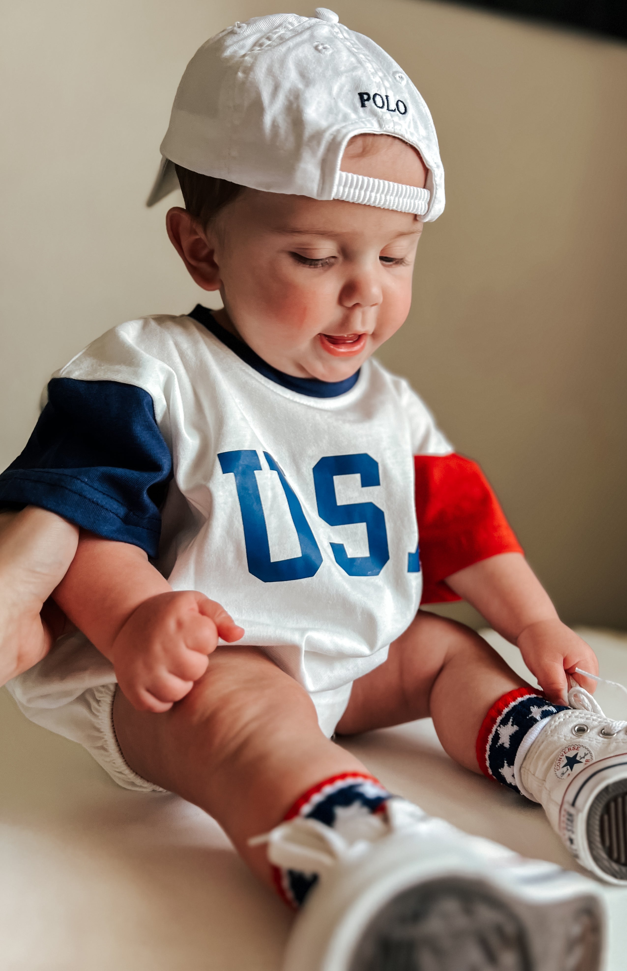 USA Colorblock T-Shirt Romper - P's One-Stop Shop 