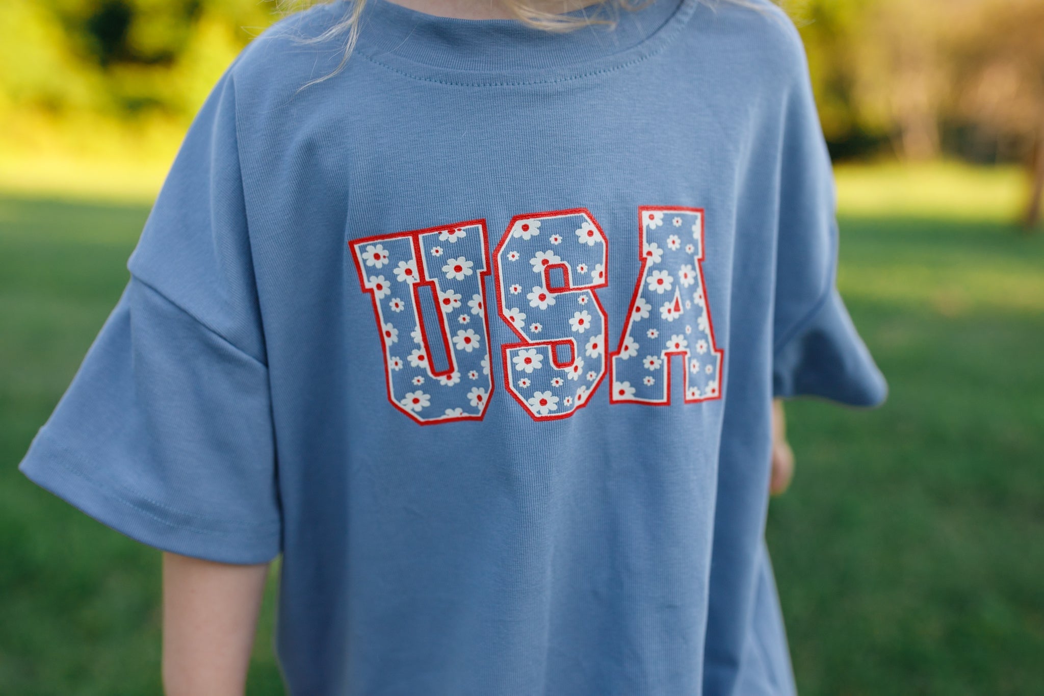 USA Daisy Oversized T-Shirt - P's One-Stop Shop 