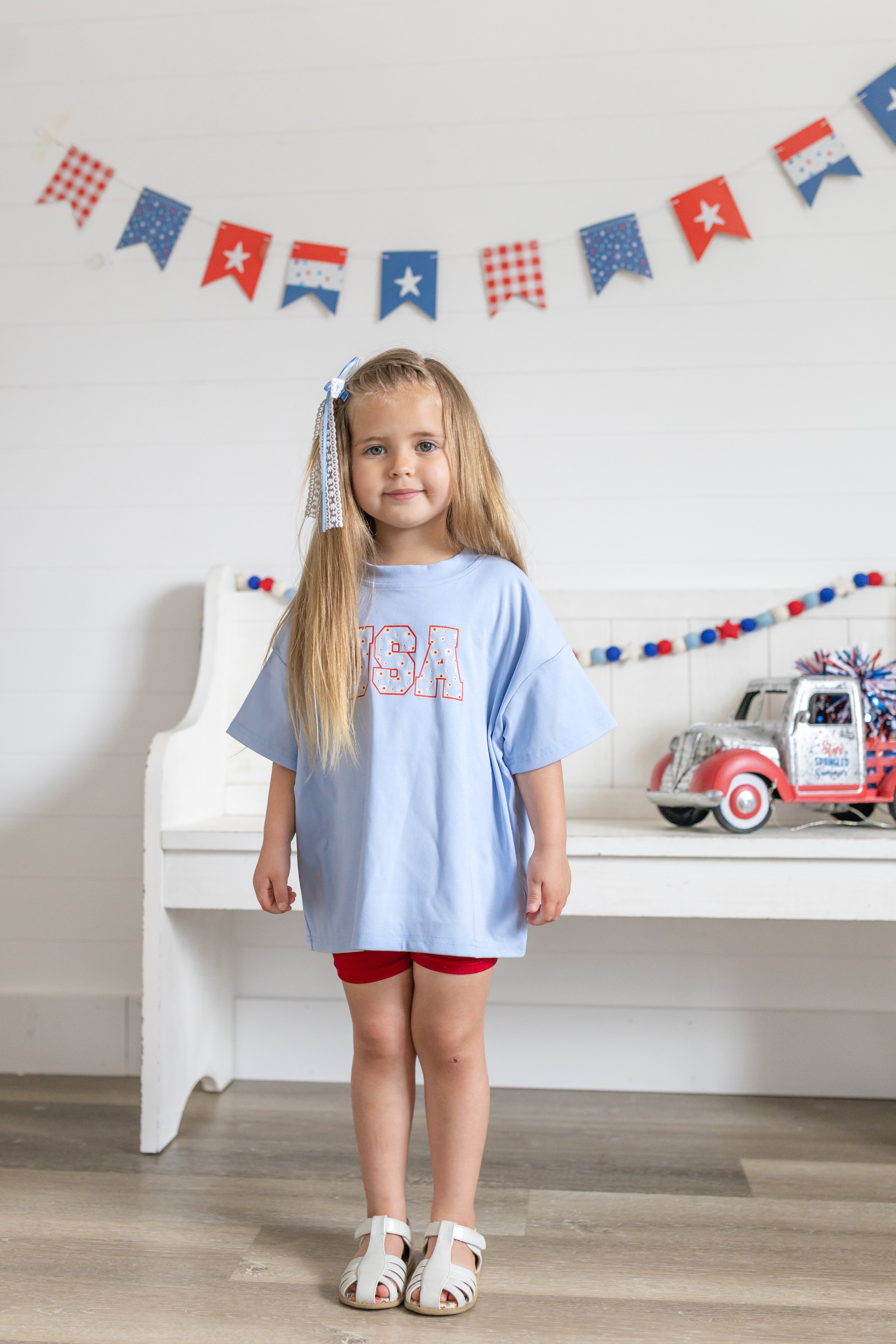 USA Daisy Oversized T-Shirt - P's One-Stop Shop 