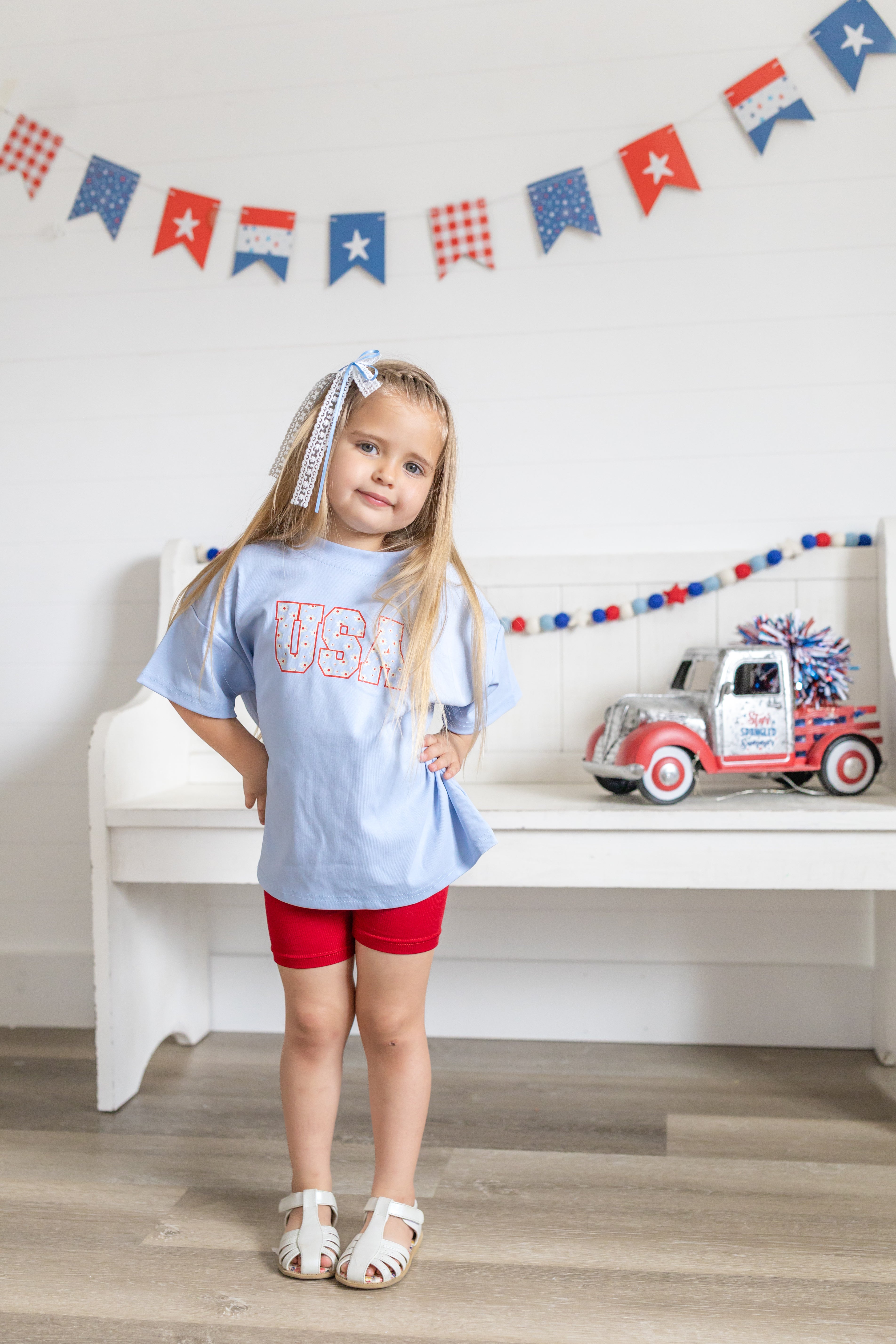 USA Daisy Oversized T-Shirt - P's One-Stop Shop 