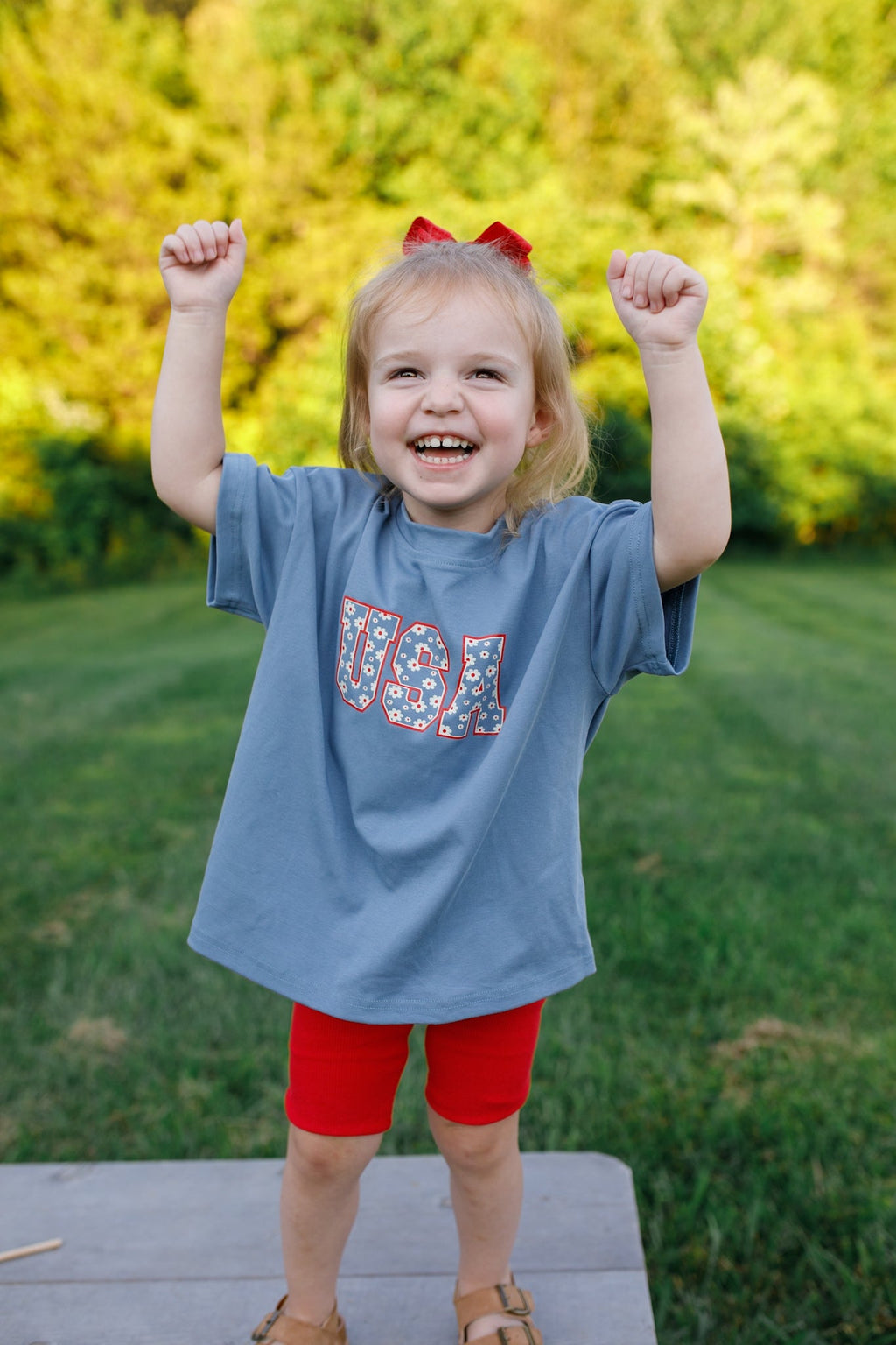 USA Daisy Oversized T-Shirt - P's One-Stop Shop 
