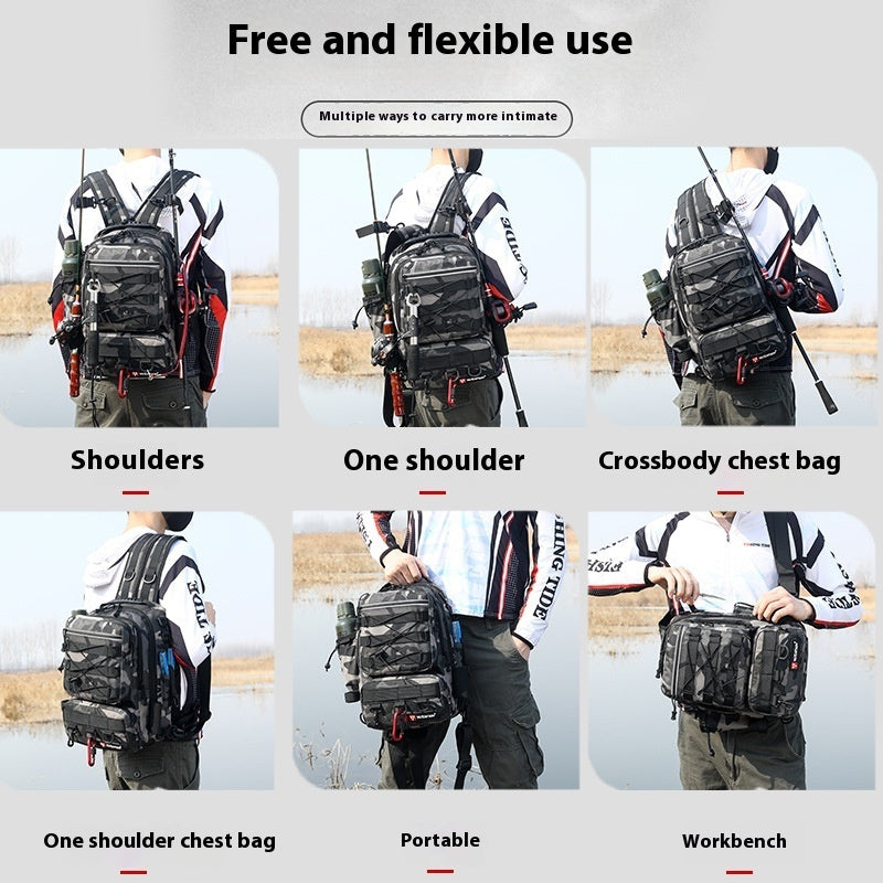 Waterproof Multifunctional Fishing Outdoor Equipment Fishing Bag - P's One-Stop Shop 
