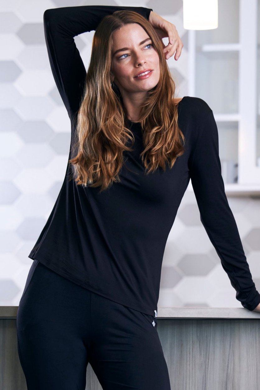 Women's Bamboo Lounge Set - Long Sleeve T-Shirt and Jogger Pants - P's One-Stop Shop 