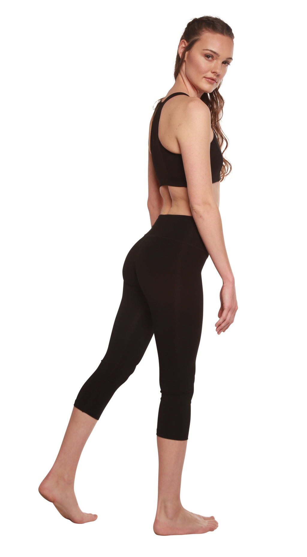Women's Bamboo Viscose/Cotton Capri Style Leggings - P's One-Stop Shop 