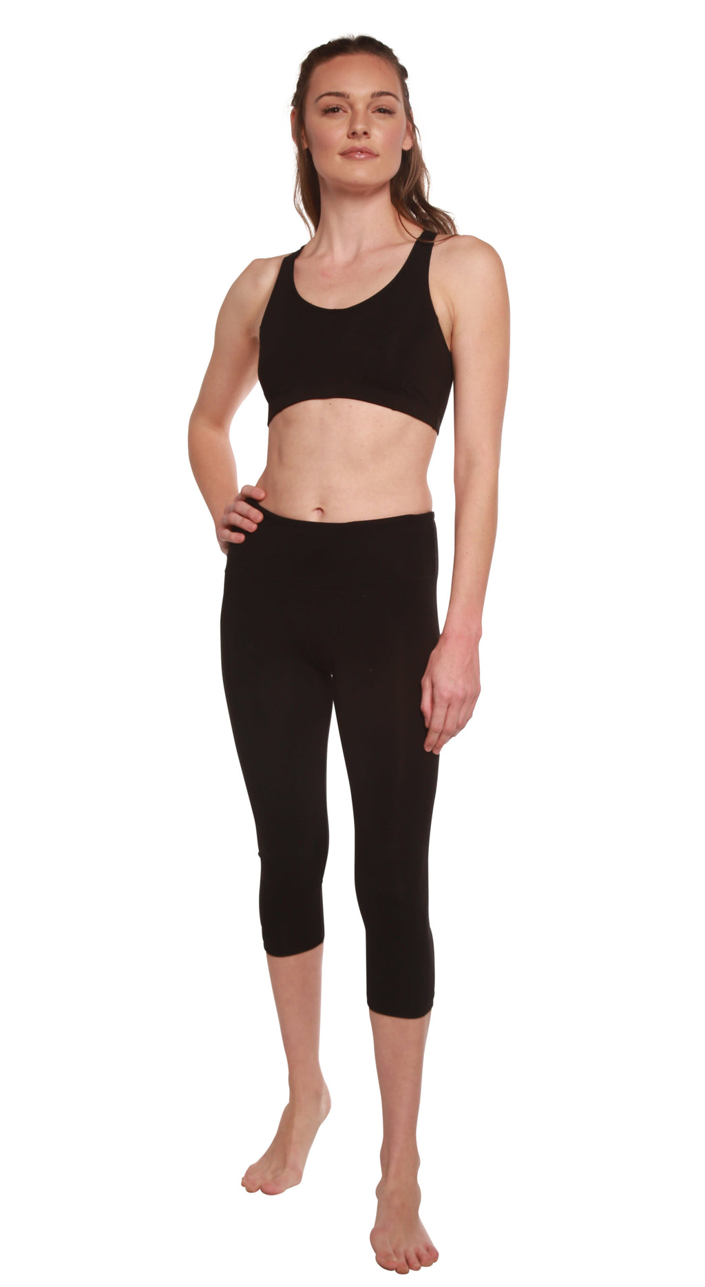 Women's Bamboo Viscose/Cotton Capri Style Leggings - P's One-Stop Shop 