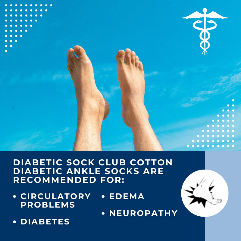 Women's Cotton Diabetic Ankle Socks (6 Pair) - P's One-Stop Shop 