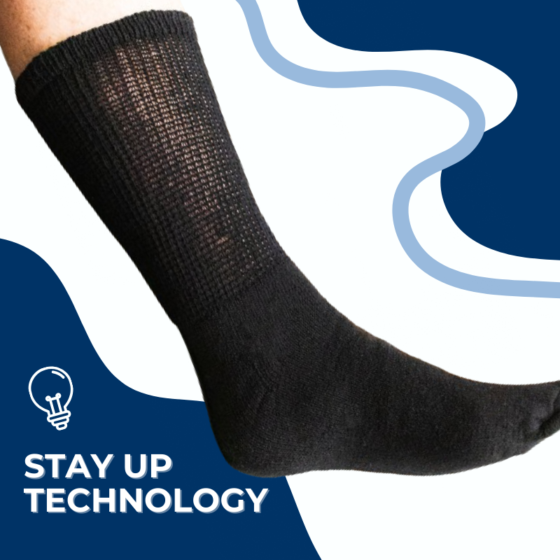 Women's Cotton Diabetic Crew Socks (6 Pair) - P's One-Stop Shop 