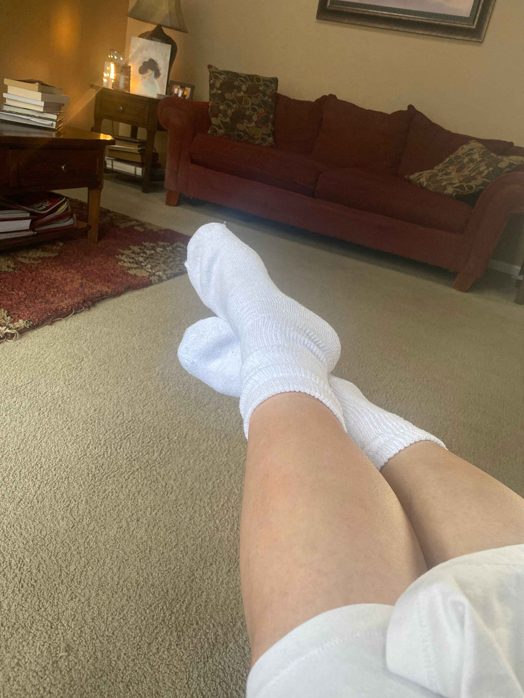 Women's Cotton Diabetic Crew Socks (Assorted) - P's One-Stop Shop 