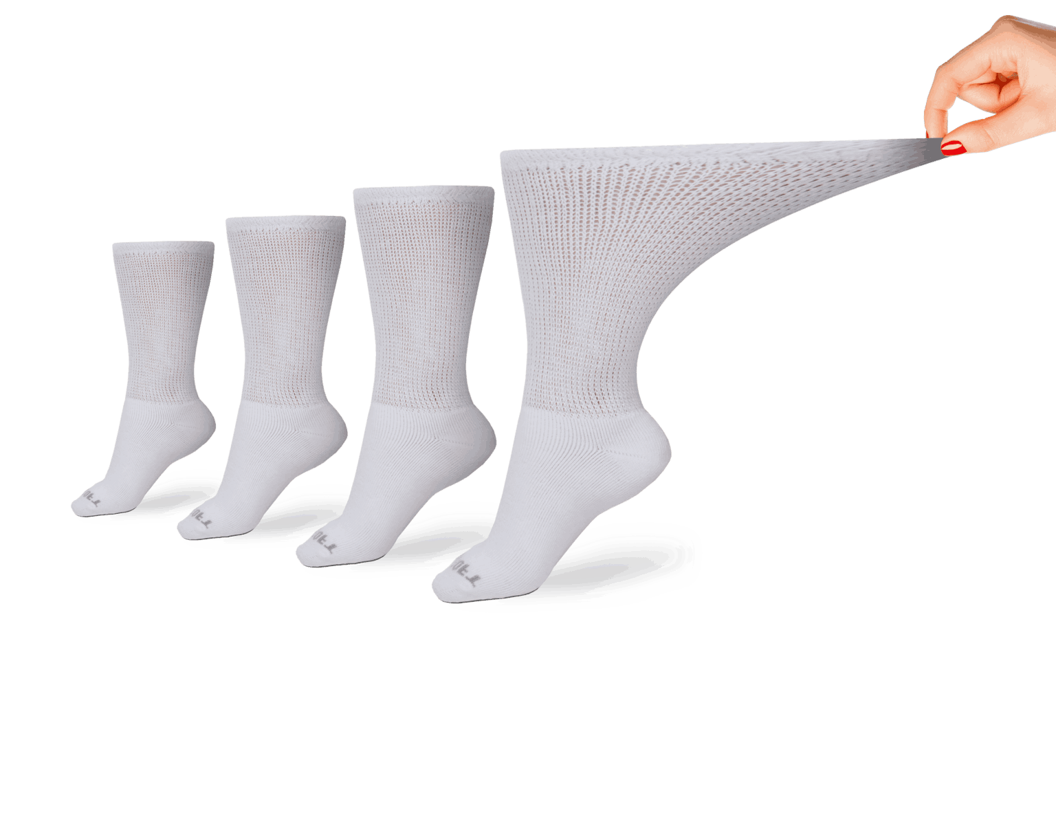 Women's Ultra-Soft Upper Calf Diabetic Socks (4 Pair) - P's One-Stop Shop 