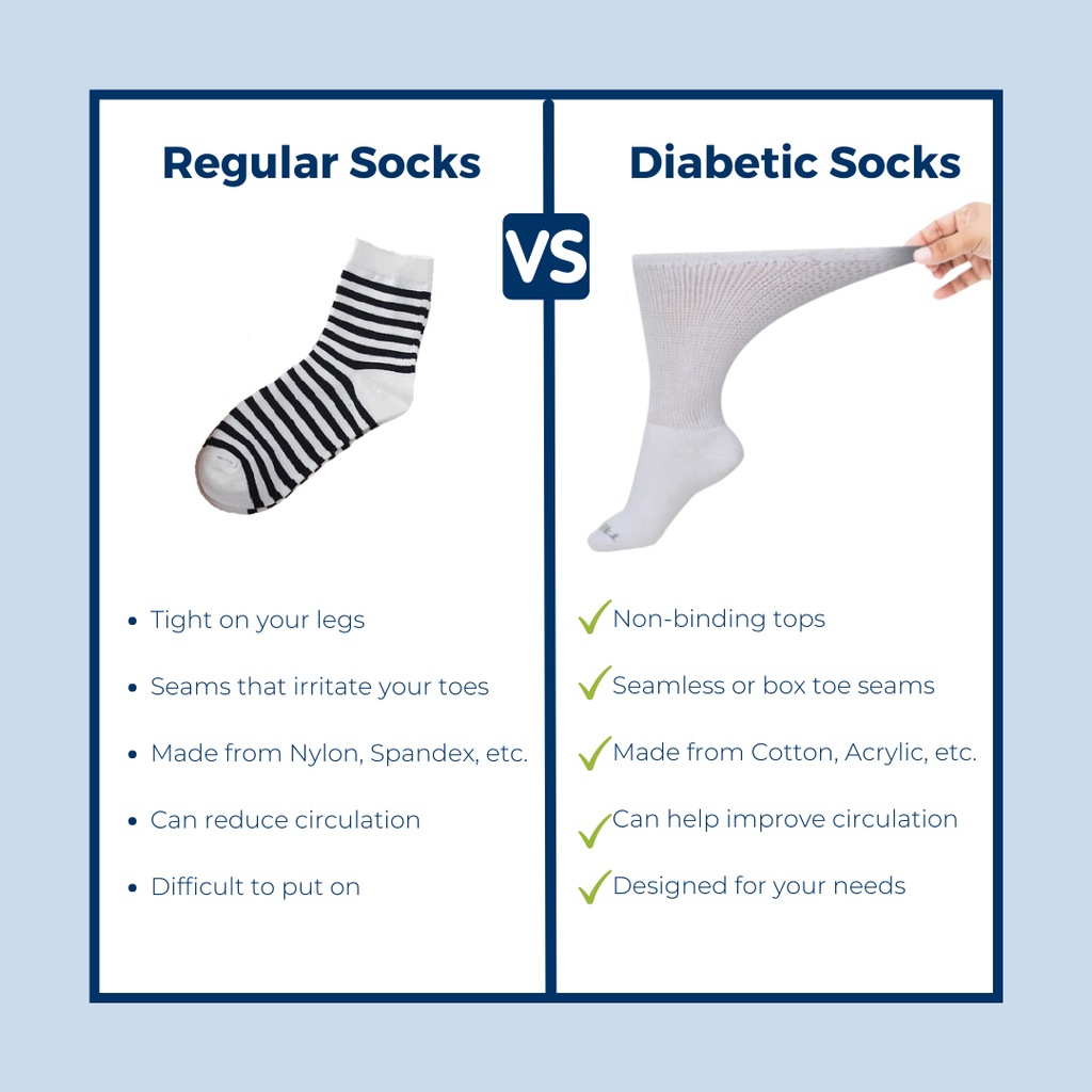 Women's Ultra-Soft Upper Calf Diabetic Socks (4 Pair) - P's One-Stop Shop 