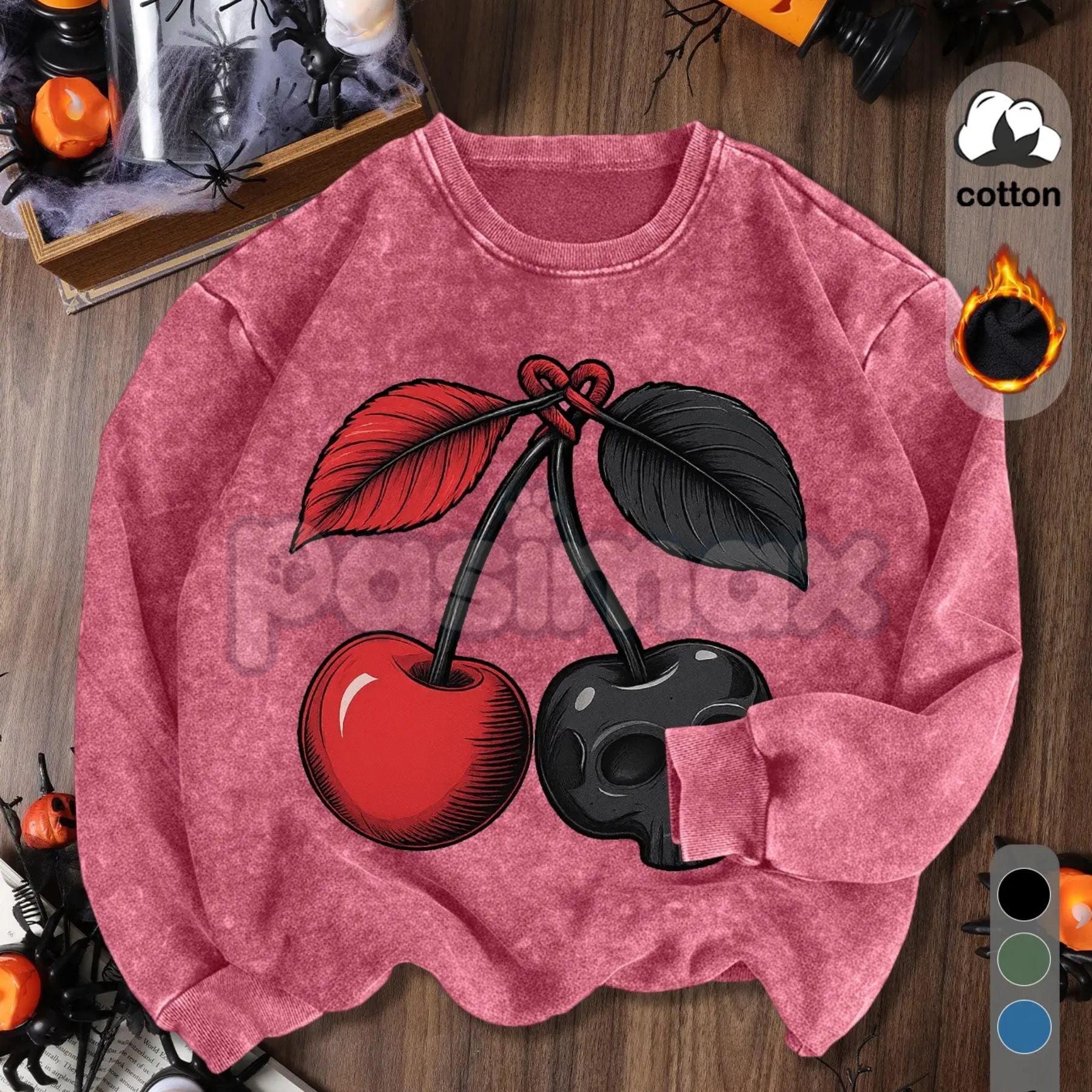 Women's Vintage Soft Pullover Sweatshirt – Cozy Casual Garment-Dyed Crewneck - P's One-Stop Shop 