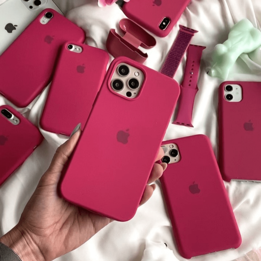 iPhone Silicone Case (Rose Red) - P's One-Stop Shop 