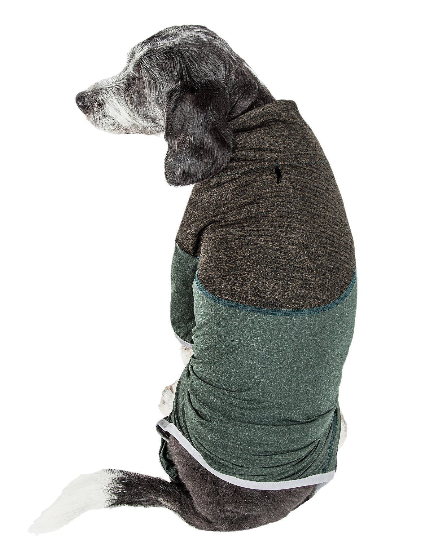 Pet Life ®  Active 'Embarker' 4-Way Stretch Fitness Yoga Full Body Dog Tracksuit - P's One-Stop Shop 